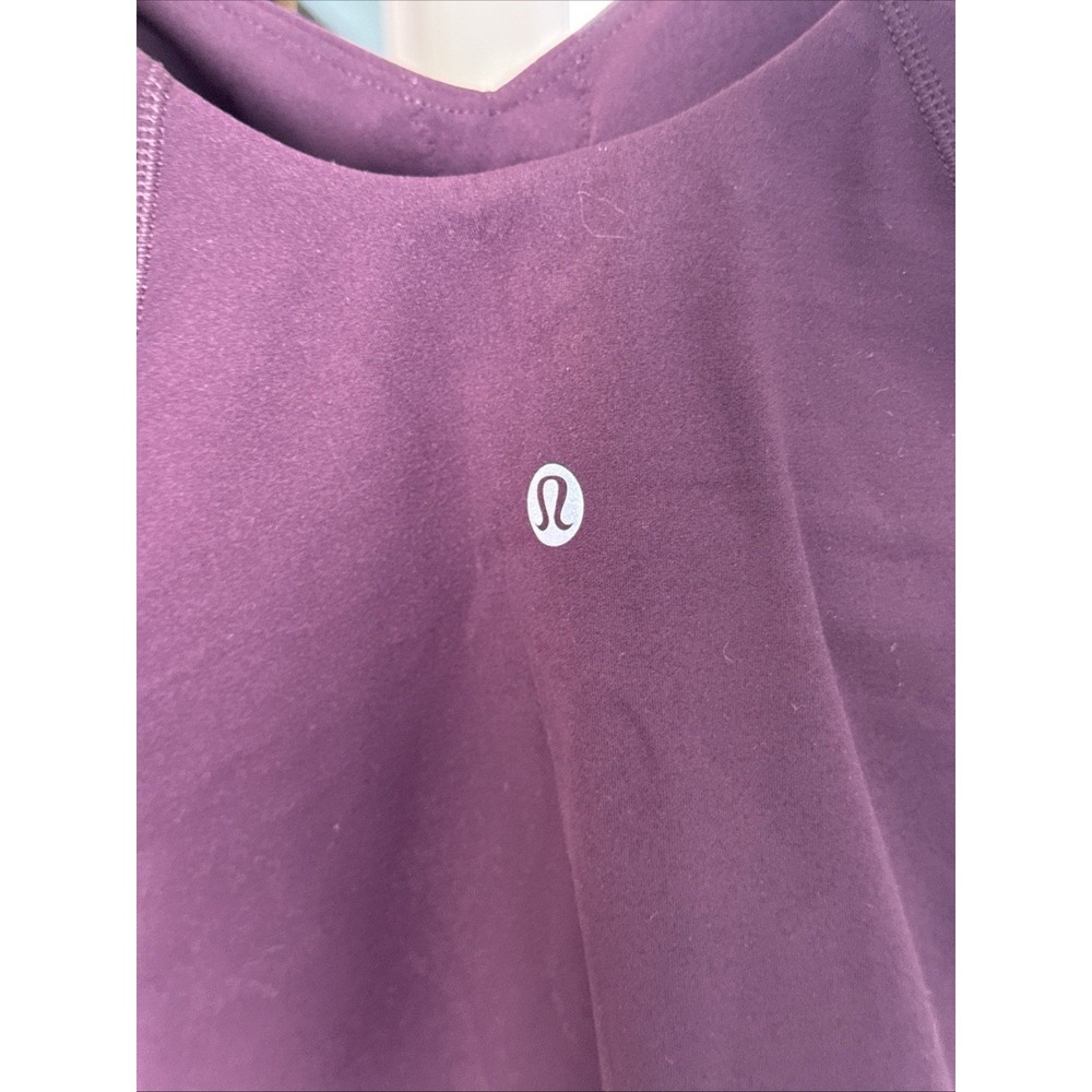 NWT Lululemon Size 8 Align Tank Crop Built In Bra BLPM Black Plum - Picture 6 of 6